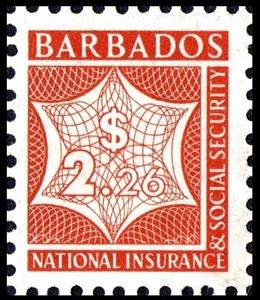 Stamp, Numeral, Barbados,  , Numbers
