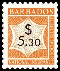 Stamp, Numeral, Barbados,  , Numbers