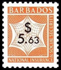 Stamp, Numeral, Barbados,  , Numbers