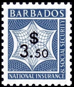 Stamp, Numeral, Barbados,  , Numbers
