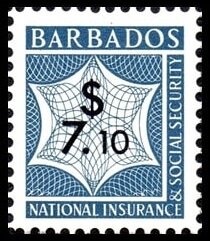 Stamp, Numeral, Barbados,  , Numbers