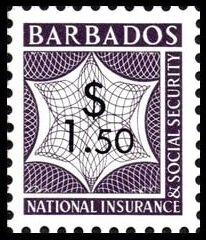 Stamp, Numeral, Barbados,  , Numbers