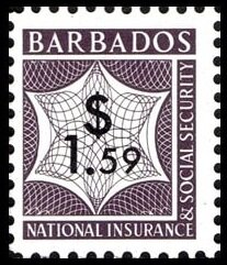 Stamp, Numeral, Barbados,  , Numbers