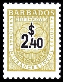 Stamp, Numeral, Barbados,  , Numbers