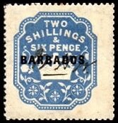 Stamp, Tudor Crown, Barbados,  , Crowns and Coronets