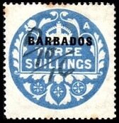 Stamp, Tudor Crown, Barbados,  , Crowns and Coronets