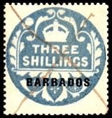 Stamp, Tudor Crown, Barbados,  , Crowns and Coronets