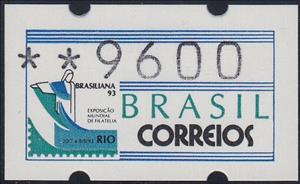 Stamp, ATM Label, Brazil,  , Numbers