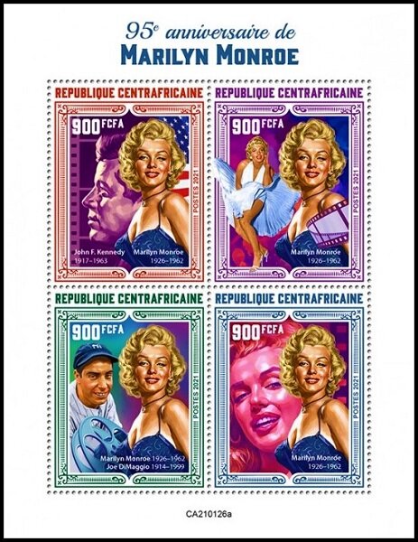 95th Anniversary of the Birth of Marilyn Monroe