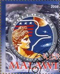 Stamp, Apollo 17 - Final Lunar Landing Mission, Cinderellas,  , Astronauts
