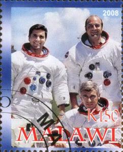 Stamp, Apollo 17 - Final Lunar Landing Mission, Cinderellas,  , Astronauts