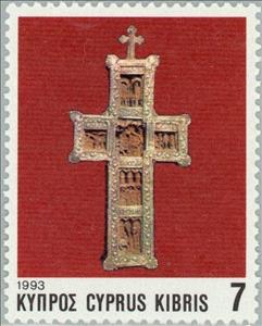 Stamp, Wooden Cross from Stavrovouni Monastery, Cyprus,  , Biblical Accounts, Christmas