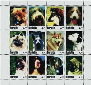 Mini Sheet, Dogs, Cinderellas,  , Animals (Fauna), Dogs
