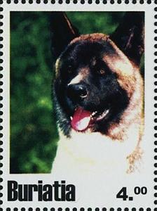 Stamp, Dogs, Cinderellas,  , Animals (Fauna), Dogs