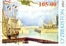 Stamp, Georges Seurat 1859-1891, Cinderellas,  , Art