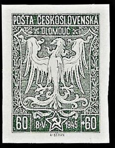 Stamp, Olomouc issue, Cinderellas,  , Eagles, Heraldic Animals, Revolutions, Second World War