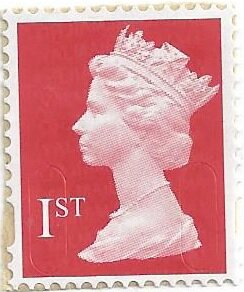 Stamp, Queen Elizabeth II - Security Machin POSTAL FORGERY, Cinderellas,  , Crowns and Coronets, Famous People, Heads of State, Queens, Royalty, Women