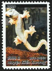 Stamp, The lizard, Cinderellas,  , Animals (Fauna), Lizards