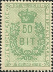 Stamp, Crown, Danish West Indies,  , Crowns and Coronets