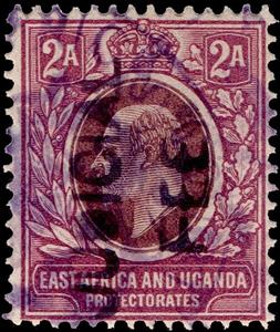 Stamp, King Edward VII, East Africa & Uganda Protectorates,  , Crowns and Coronets, Famous People, Heads of State, Kings, Men, Royalty