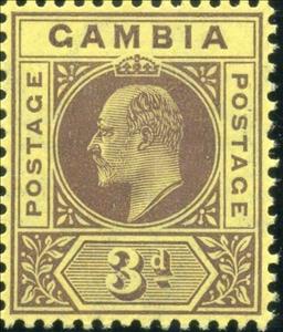 Stamp, Issue of 1904-1909, Gambia,  