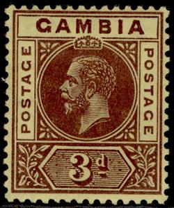 Stamp, Issue of 1912-1922, Gambia,  