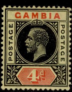Stamp, Issue of 1912-1922, Gambia,  