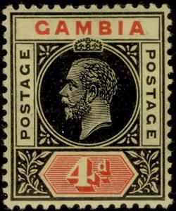 Stamp, Issue of 1912-1922, Gambia,  