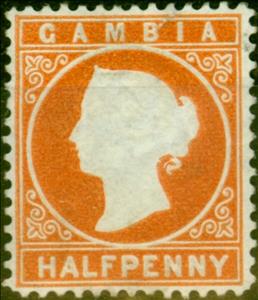 Stamp, Queen Victoria, Gambia,  