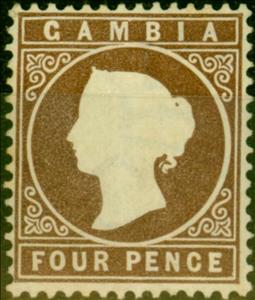Stamp, Queen Victoria, Gambia,  