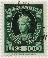 Passaporti, atti esteri, helmeted Italy