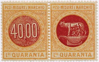 Pesi, misure e marchio: digit and Capitoline Wolf