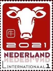 Stamp, Year of the Ox, Netherlands- Personalized stamps,  