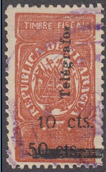 Revenue stamp (overprinted)