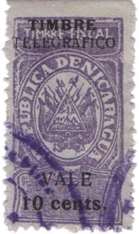 Revenue stamp (overprinted)