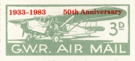 50th Anniversary of Great Western Railway Air Mail Service