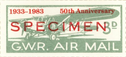 50th Anniversary of Great Western Railway Air Mail Service
