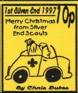 Car with scout badge