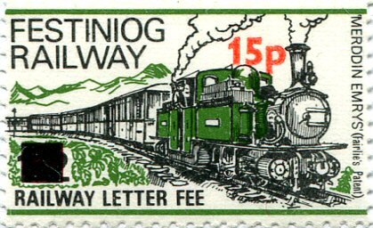 F.R. 0-4-4-OT No. 10 Merddin Emrys and train