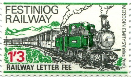 F.R. 0-4-4-OT No. 10 Merddin Emrys and train