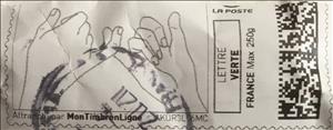 Stamp, Friendship in Sign language, Personalized and Private Mail Stamps,  , Greetings, Hands