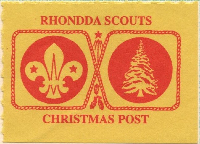 Scout badge and Christmas tree