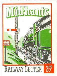 Stamp, SR Locomotive at Signal, Personalized and Private Mail Stamps,  , Locomotives, Railways