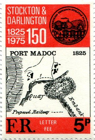 Stockton & Darlington Railway Seal and Plan of Port Madoc