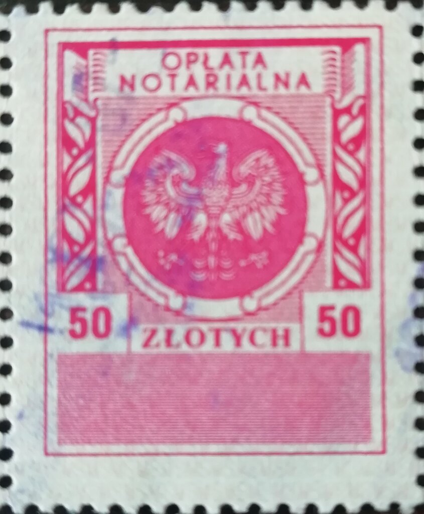 Oplata Notarialna = Notary fee