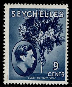 Stamp, Coco de Mer Palm, Seychelles,  