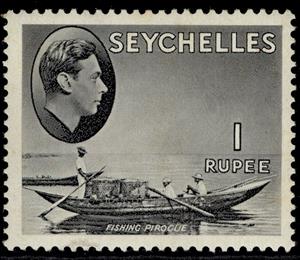 Stamp, Fishing Canoe, Seychelles,  