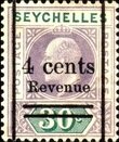 Stamp, King Edward VII, Seychelles,  , Crowns and Coronets, Famous People, Heads of State, Kings, Men, Royalty