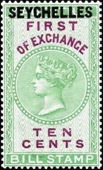 Stamp, Queen Victoria - First of Exchange, Seychelles,  , Crowns and Coronets, Famous People, Heads of State, Queens, Royalty, Women
