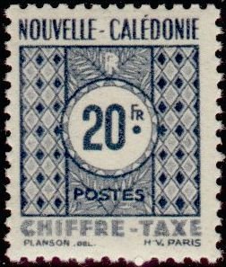 Stamp, Figure, New Caledonia,  